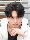 韓国フェザーパーマメンズカット学割