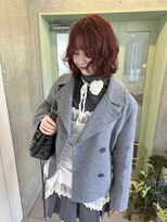 ピロ(piilo)&nbsp;バーガンディ/ブリーチなしダブルカラー