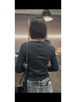 ヘアメイク アース 秋田仁井田店(HAIR & MAKE EARTH) キリッぱなし ヘイリーボブ