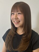 ヘアサロン エン(hair salon en.)&nbsp;柔らかくツヤめく◎キャラメルブラウンカラー