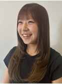 柔らかくツヤめく◎キャラメルブラウンカラー
