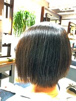 キャン 温品店(CAN)&nbsp;【CAN】 大人女子にオススメ！前下がりショートボブ×縮毛矯正