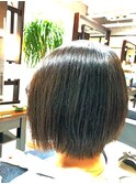 【CAN】 大人女子にオススメ!前下がりショートボブ×縮毛矯正