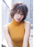 AUSTIN バレイヤージュ×大人カワイイくせ毛風ショート