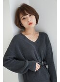 アッシュカラーツヤ感ノーブルショート