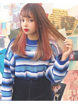 トロニー(TLONY) tlony渋谷　シールエクステ　インナーカラー