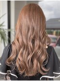 20代30代大人可愛い艶カラー×透明感ミルクティーカラー