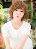 フレンチカジュアルことりベージュボブパーマc5浦和20代30代40代