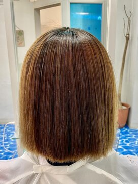 ケーズヘアー 津田沼ショア店(K's Hair) 【SHIN】切りっぱなしボブ/縮毛矯正/髪質改善