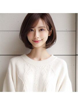 ヘアーズ ベリー 徳庵店(hairs BERRY) ショートカットひし形ショートボブ前髪あり20代30代40代