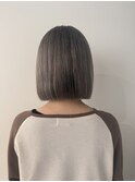 ぱつっとbob ×  white graige