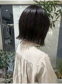 外ハネ/艶カラー/切りっぱなし