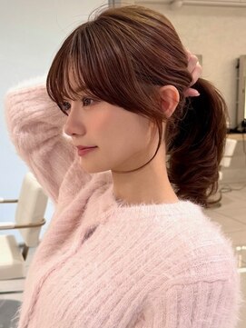 エジョン 八幡山店(Aejon) レイヤーロング/ヘルシースタイル/韓国ヘア/ベビーピンク/調布