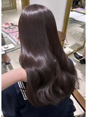 ラベンダーブラウン  ダークラベンダー  透明感カラー