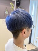 メンズカット×ダブルカラー チャコールグレー