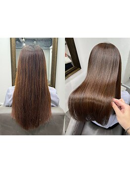 専門店ならではの本格薬剤で傷みを最小限に抑える【縮毛矯正￥15500～】前髪も◎[恵比寿縮毛矯正/髪質改善]