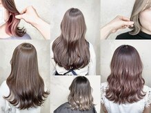 《暗くなりすぎない白髪染め》白髪をしっかりカバーしながらも、重たく見えない透明感のあるカラー[十条駅]