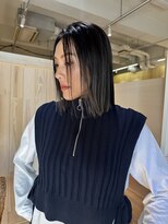 ディアローグ 自由が丘Luz店 guest/バレイヤージュ/グレージュ【自由が丘】石垣