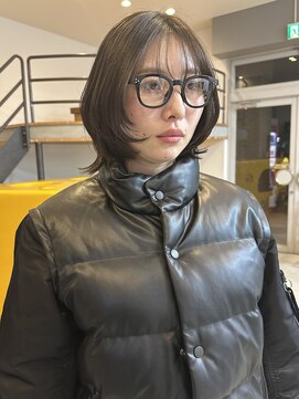 ボブレイヤー/ボブウルフ/顔周りレイヤー/黒髪ボブ/20代/30代/40