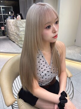 ロンドメリア 天神大名店(Lond Melia) 黒髪カタログ/オリーブグレー/小顔に見せるヘア/クラゲヘアー