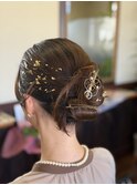 結婚式お呼ばれヘアーセット