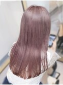 ◎髪質改善◎ピンクベージュ◎ブリーチなし透明感カラー×艶髪