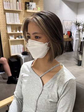 エス 大阪梅田店(es) フェイスフレーミングお洒落ボブ