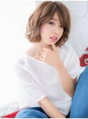 【Lab小山】くせ毛風無造作ウェーブのふわミディd