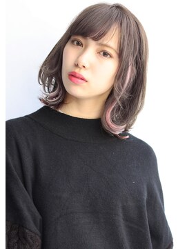 ヘアサロンガリカアオヤマ(hair salon Gallica aoyama) 『 外ハネ & パープルアッシュ』イルミナカラー