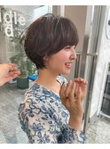 ふわっとショートボブパーマ【middle daikanyama】丸岡奈央