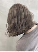 【＃carin】ロブヘア/ダブルカラー/プラチナカラー/艶カラー