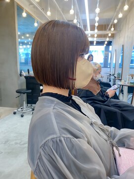 ロンドアジュール 横浜(Lond azur) 大人かわいいミニボブ【久保田夢美】横浜ヘルシースタイル