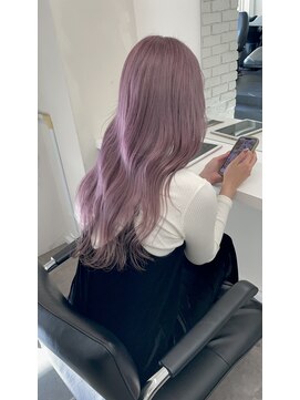 リアン バイ キートス(Lien by kiitos) ピンクグレージュ/グレーベージュ/ホワイト/レイヤーロング