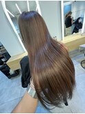 髪質改善*ロングレイヤーグレーベージュ*美髪【Zina船橋】