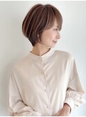 切りっぱなしボブエアリーロング美髪ピンクブラウン[大宮]