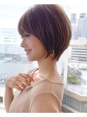『岩田莉奈』/40・50代　前下がりショートボブ　丸みショート◎