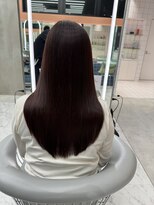 ロンドルーチェ 心斎橋(Lond luce)&nbsp;ダークアッシュ/ミディアムレイヤーカット［髪質改善/縮毛矯正］