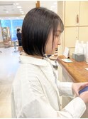 【morio】札幌ボブ　自然と収まるぱつっとボブ
