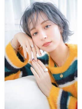 セイドット リー(Say. Ree) Say.ree ショートボブ ボブ アースカラー シースルーバング