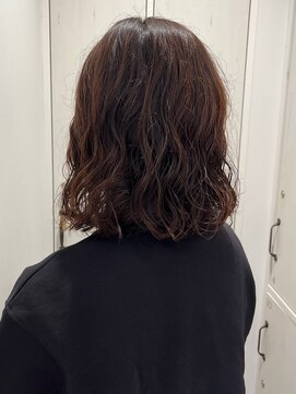 ガーデンヨコハマ(GARDEN YOKOHAMA) ボブパーマ黒髪小顔カットウエットへアタッセルボブゆるふわ