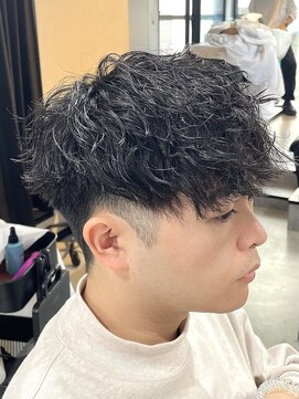 ブルニール 心斎橋(BLEUNIR) ツイストスパイラル 無造作 マッシュ 心斎橋メンズパーマ