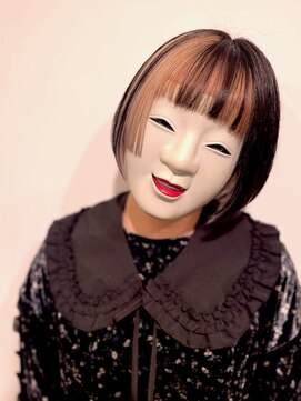 コマ(coma) 【coma中野】アシメミニボブ|カスタムハイライト|プチ姫カット