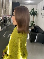 キング(K!ng)&nbsp;縮毛矯正髪質改善ハイライトレイヤーカット枚方美容室エクステ