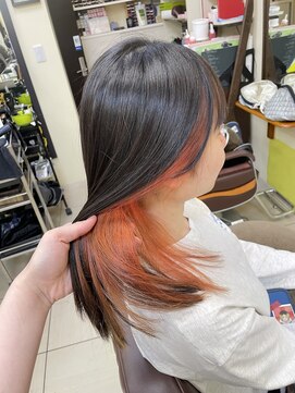 サントロペ(SAINT-TROPEZ) ビビットオレンジ×インナーカラー