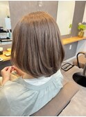 【KOS 立川】グラデーションボブ×透明感ベージュ