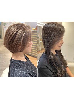 暗くするだけじゃないグレイカラーで、トレンドを抑えたスタイリストが似合うスタイルをご提案いたします◎
