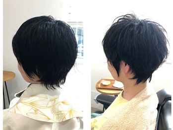 バーバーアンドビューティー マル(Barber and Beauty MARU)の写真/ナチュラルなのに洗練される、大人のショートスタイル