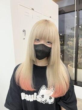 ノートエートル 西金沢(Nought etre) デザインカラー10代20代ブリーチカラーブロンドカラー