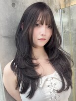 ロンドメリア 天神大名店(Lond Melia)&nbsp;小顔に見せるミディアムヘア/韓国ヘア/暗めカラー