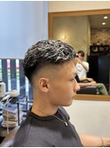 極道パーマ×ホワイトメッシュ